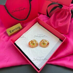 👁️ Schiaparelli Iconic Surrealist Eye Earrings 👁️